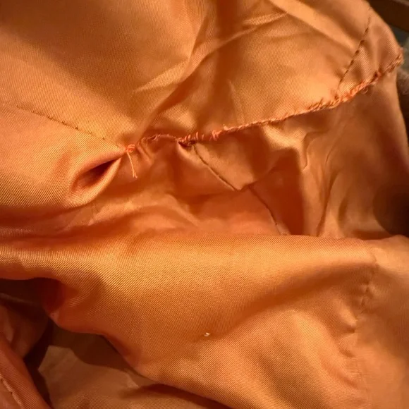 Forenza Vintage 80s Tweed Plaid Wool Leather Collar Hip Pockets Blazer Sz 4 - Picture 5 of 9